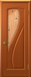 Изображение товара Межкомнатная шпонированная дверь Luxor Legend Мария Темный Анегри Т74 остекленная